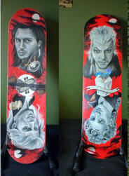 30x30 Doll portrait on cradled board